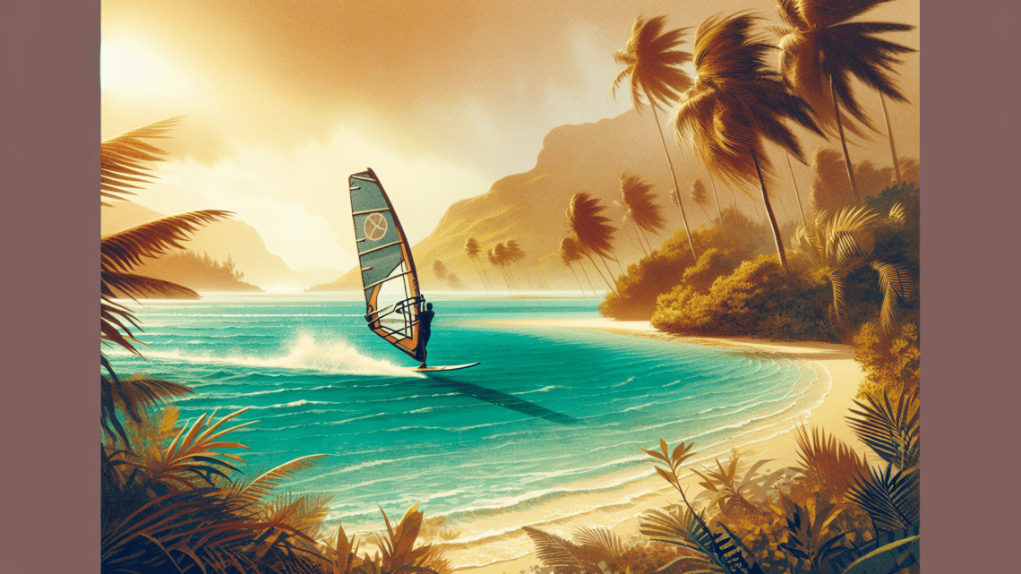 Windsurfen in der Lagune – Wind